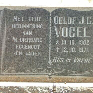 VOGEL Oelof J.G. 1902-1971