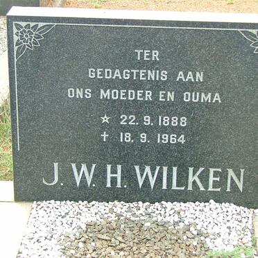 WILKEN J.W.H. 1988-1964