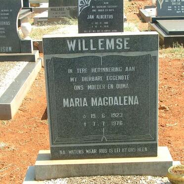 WILLEMSE Maria Magdalena 1923-1976