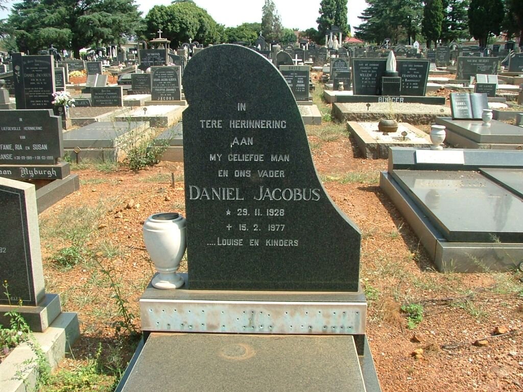 WALT Daniel Jacobus, van der 1928-1977