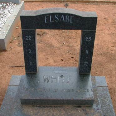 WHITE Elsabe 1971-1977