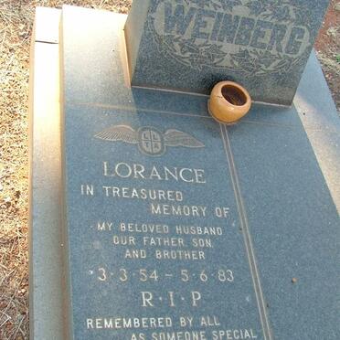 WEINBERG Alida Claudina 1933-1986 :: WEINBERG Lorance 1954-1983