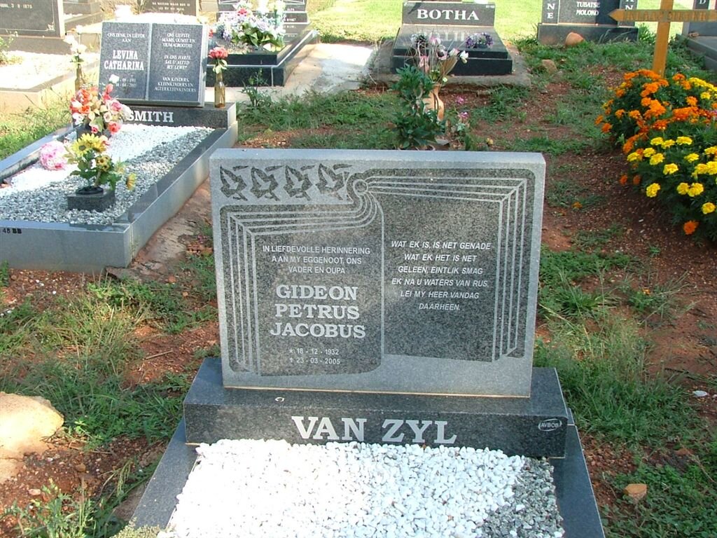 ZYL Gideon Petrus Jacobus, van 1932-2005
