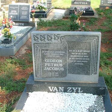 ZYL Gideon Petrus Jacobus, van 1932-2005
