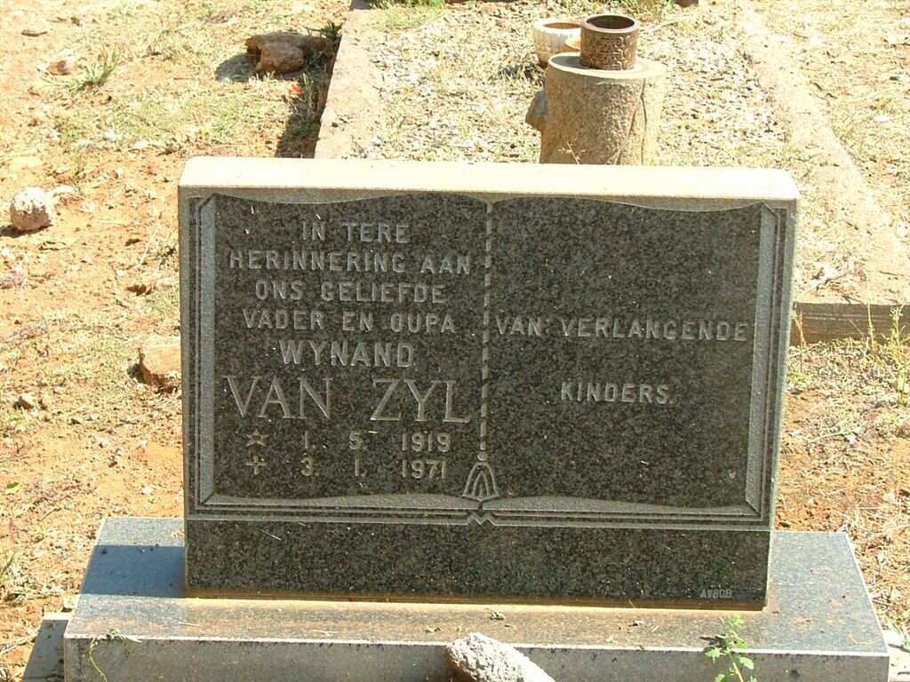 ZYL Wynand, van 1919-1971