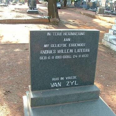 ZYL Andries Willem Lategan, van 1913-1972