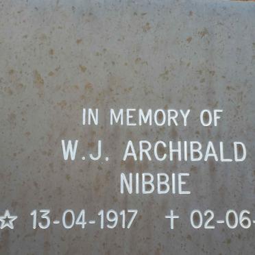 ARCHIBALD W.J. 1917-1989