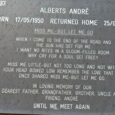 ALBERTS Andre 1950-2005