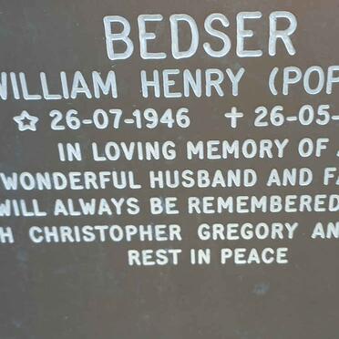 BEDSER William Henry 1946-1991