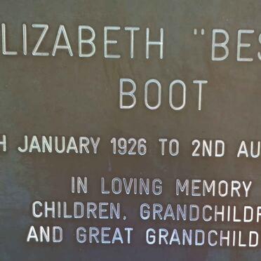 BOOT Elizabeth 1926-2008