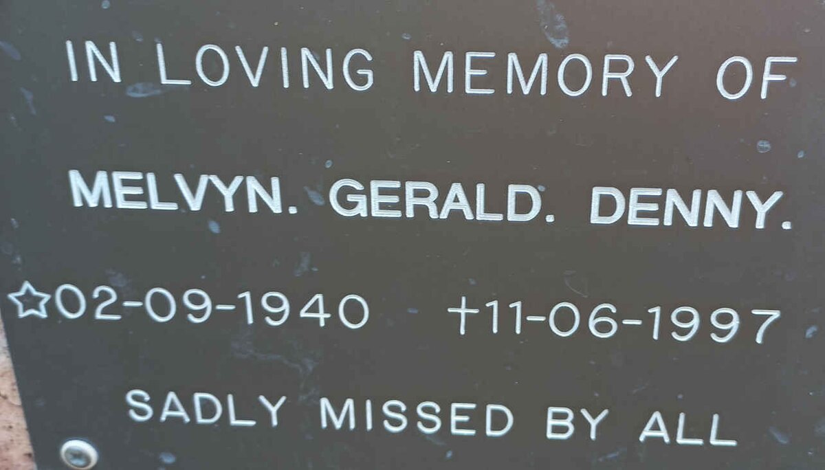 DENNY Melvyn Gerald 1940-1997
