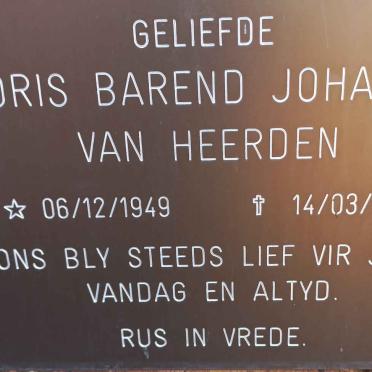 HEERDEN Floris Barend Johannes, van 1949-2011