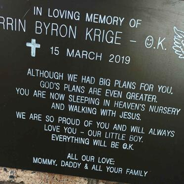 KRIGE Orrin Byron -2019