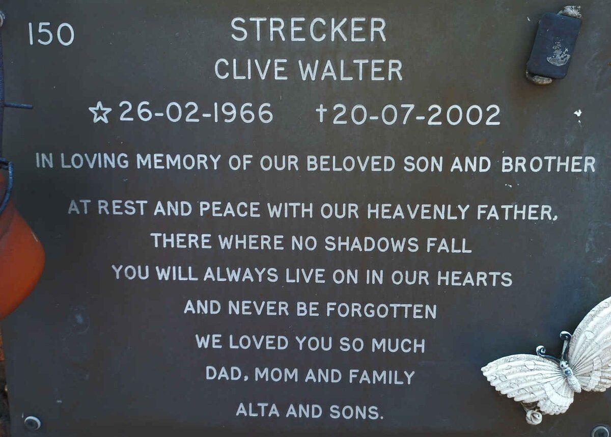STRECKER Clive Walter 1966-2002