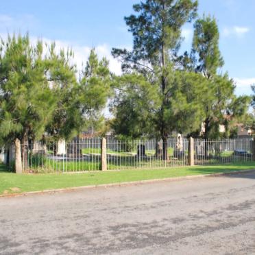 1. Overview on cemetery from street