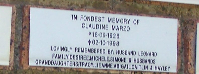 MARZO Claudine  1928-1998