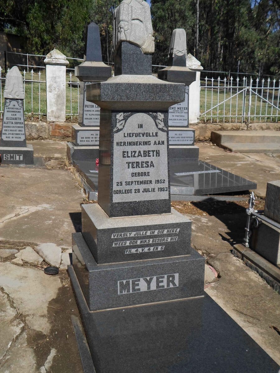 MEYER Elizabeth Teresa 1952-1993