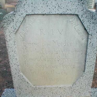 BARNARD Martha Elisabetha Hendrina geb. BOTHA 1886-1941