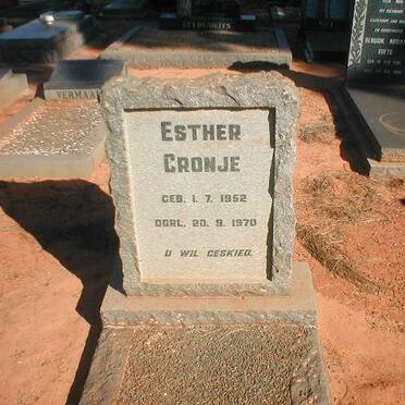 CRONJE Esther 1952-1970