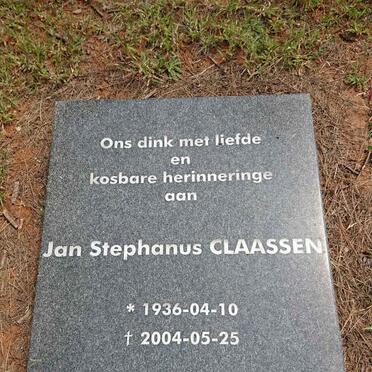CLAASSEN Jan Stephanus 1936-2004
