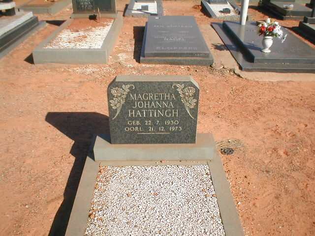 HATTINGH Magretha Johanna 1930-1973