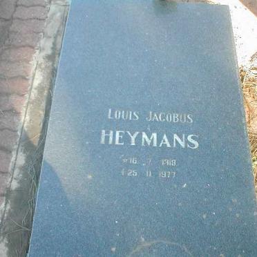 HEYMANS Louis Jacobus 1918-1977