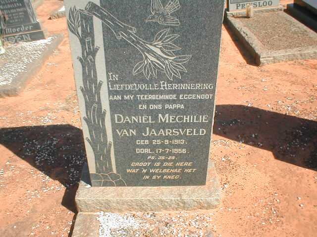 JAARSVELD Daniel Mechilie, van 1913-1956
