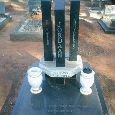 JORDAAN Pieter Johannes 1952-1982
