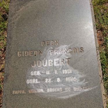 JOUBERT Gideon Francois 1951-1974