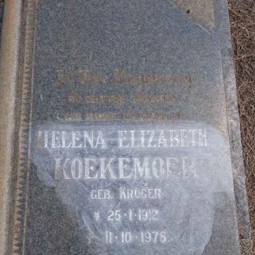 KOEKEMOER Gerhardus Stephanus 1906-1985 &amp; Helena Elizabeth KRUGER 1912-1978