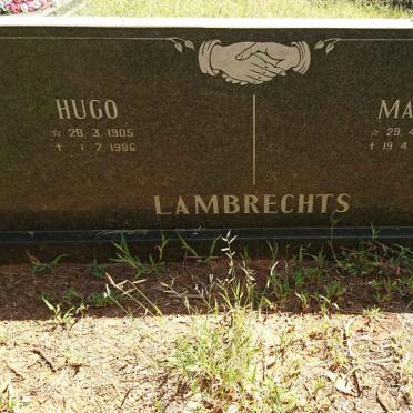 LAMBRECHTS Hugo 1905-1986 &amp; Marie 1907-1982