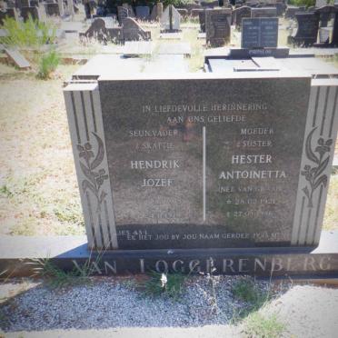 LOGGERENBERG Hendrik Jozef, van 1918-1973 &amp; Hester Antoinetta VAN GRAAN 1921-1986