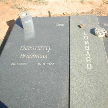 LOMBARD Christoffel Hendricus 1894-1977
