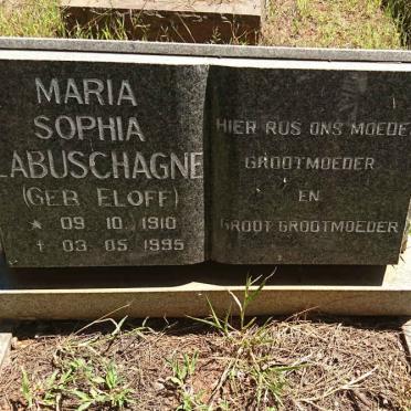 LABUSCHAGNE Maria Sophia nee ELOFF 1910-1995