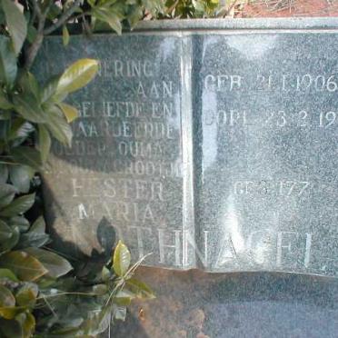 NOTHNAGEL Hester Maria geb. WOLMARANS 1906-1995