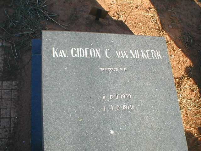 NIEKERK Gideon C., van  1959-1979