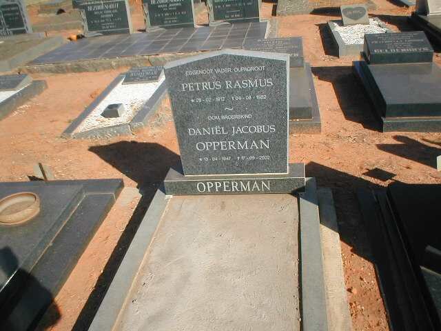 OPPERMAN Petrus Rasmus 1912-1982 :: OPPERMAN Daniel Jacobus 1947-2002