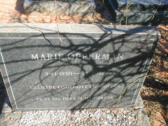 OPPERMAN Marie 1930-1973