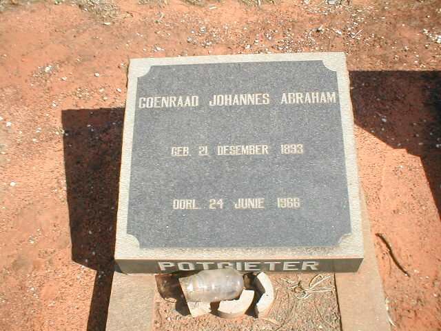 POTGIETER Coenraad Johannes Abraham 1893-1966