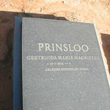 PRINSLOO Gertruida Marta Margarietha 1932-