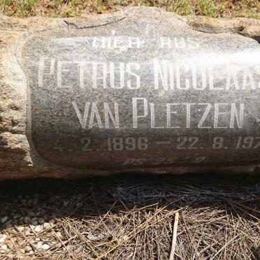 PLETZEN Petrus Nicolaas, van 1896-1974