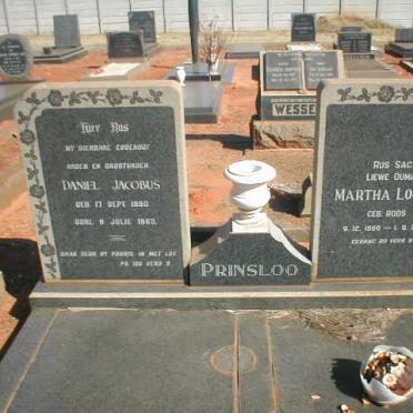 PRINSLOO Daniel Jacobus 1880-1963 &amp; Martha Louiza ROOS 1886-1977