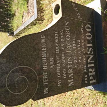 PRINSLOO Martin Jacobus 1913-1973