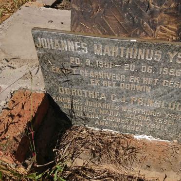 YSSEL Johannes Marthinus 1951-1996