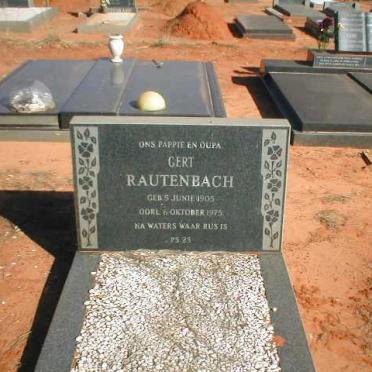 RAUTENBACH Gert 1905-1975