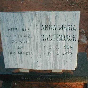 RAUTENBACH Anna Maria 1928-1978