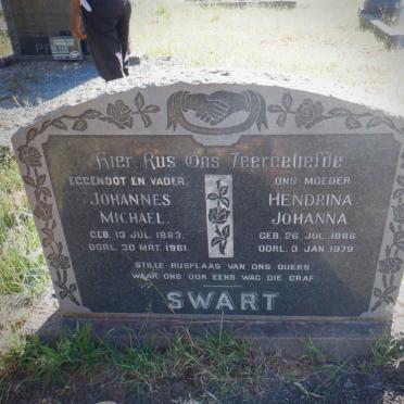 SWART Johannes Michael 1883-1961 &amp; Hendrina Johanna 1886-1979