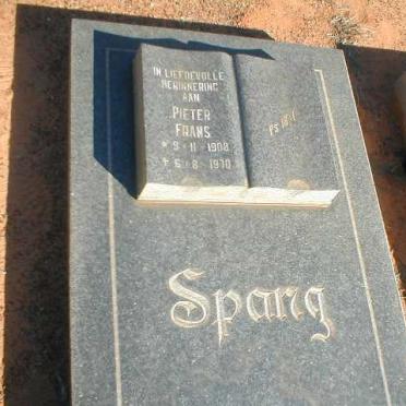 SPANG Pieter Frans 1908-1970