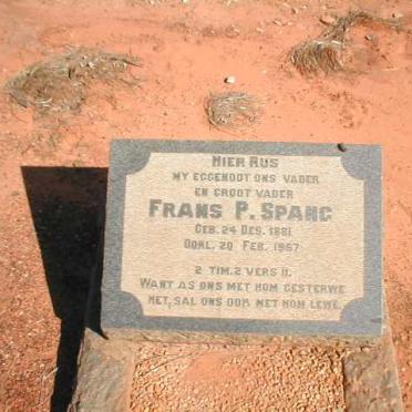 SPANG Frans P. 1881-1957