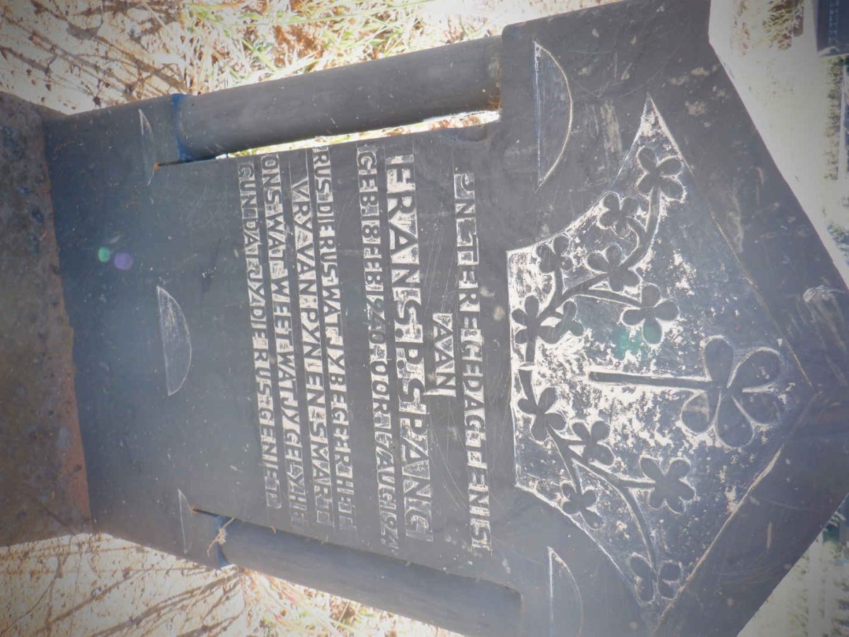 SPANG Frans P. 1940-1941